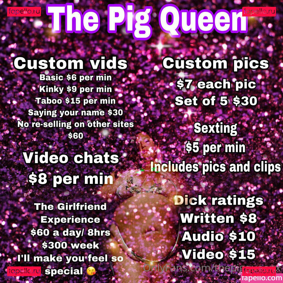 thepigqueen / thepigqueenx Onlyfans Photo Gallery 