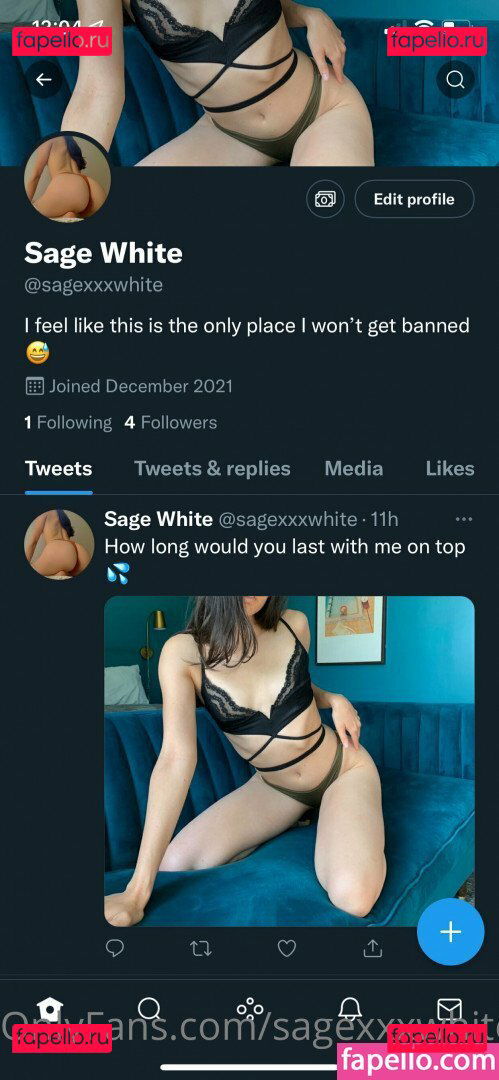 Sage White / Sagexxxwhite / https: / sage.white / sage10white / sagewhitexxx Onlyfans Photo Gallery 
