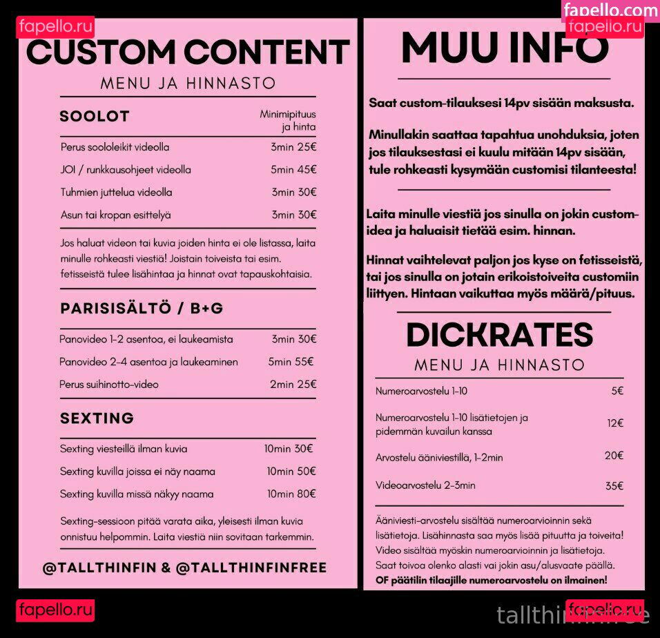 tallfree / tallthinfinfree Onlyfans Photo Gallery 