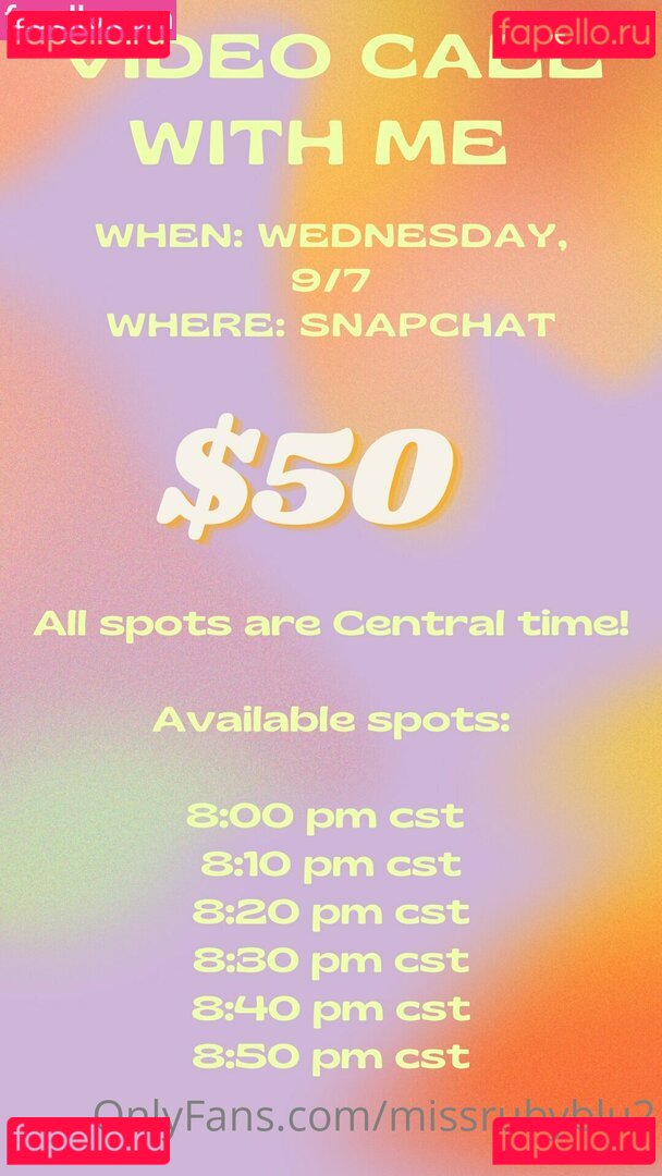 missruby_blu / missrubyblu2 Onlyfans Photo Gallery 