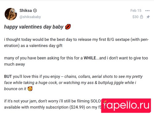 Shiksababy Onlyfans Photo Gallery 