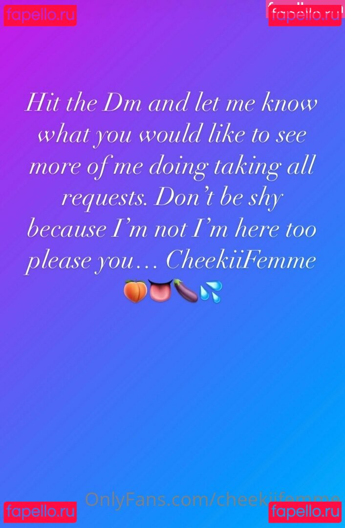 cheekiifemme / cheekiifemme02 Onlyfans Photo Gallery 