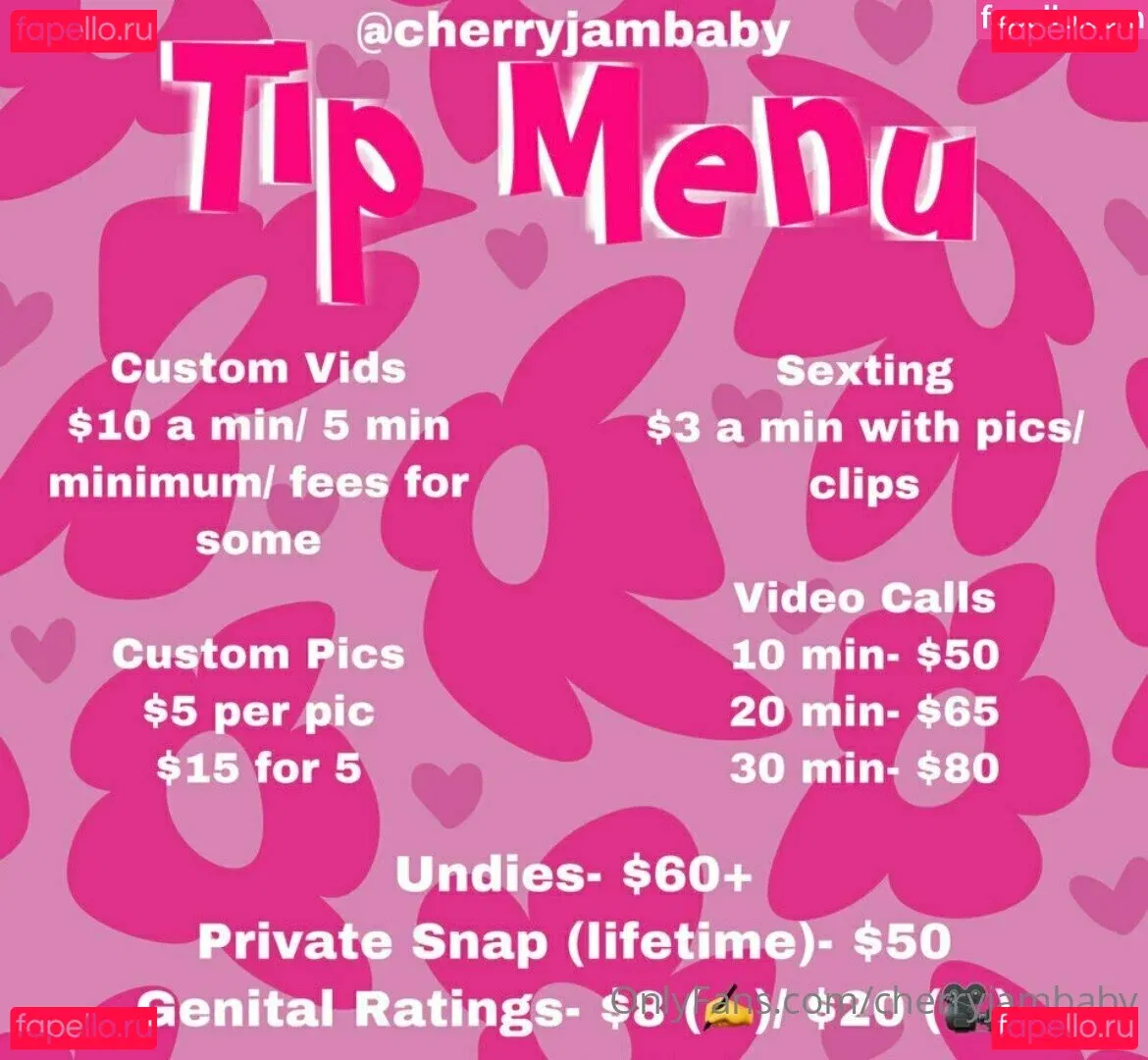 cherryjambaby Onlyfans Photo Gallery 