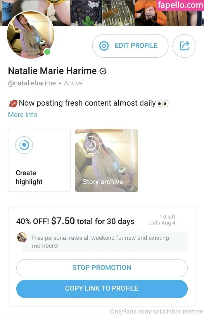 natalieharimefree Onlyfans Photo Gallery 