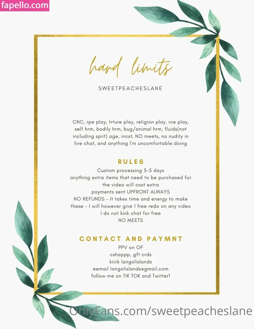 sweetpeacheslane Onlyfans Photo Gallery 