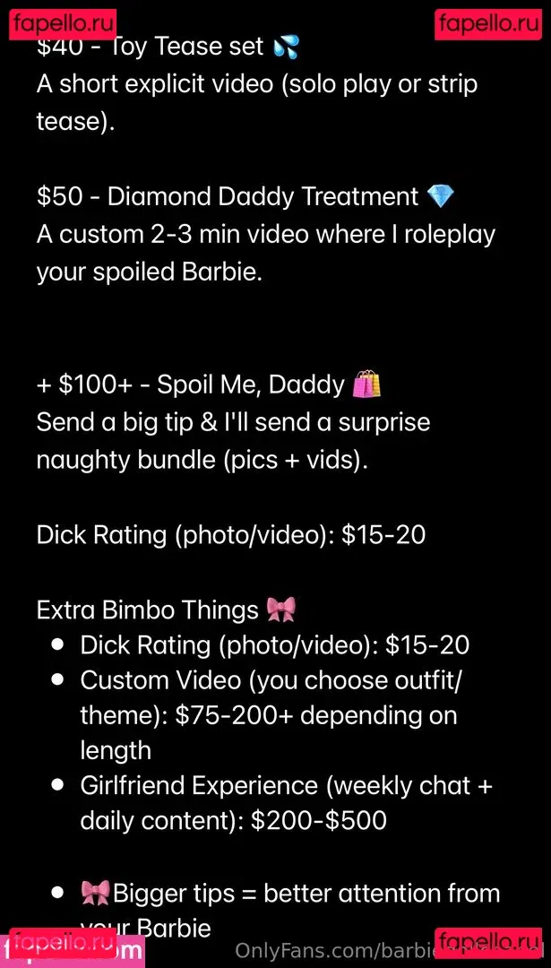 barbiedollchanel Onlyfans Photo Gallery 