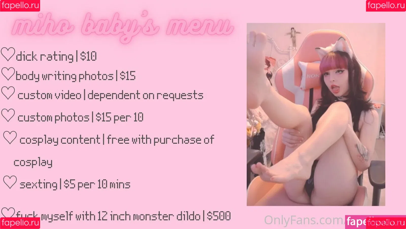 mihobaby Onlyfans Photo Gallery 
