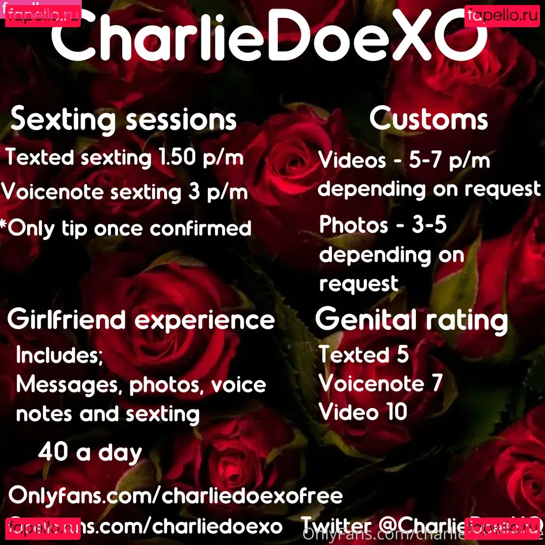 charliedoexofree Onlyfans Photo Gallery 