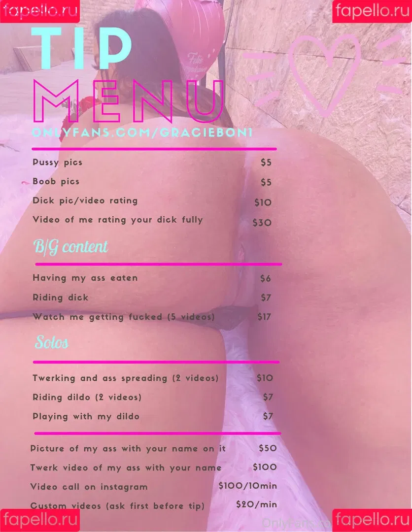 graciebon1 Onlyfans Photo Gallery 