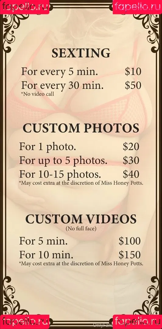 misshoneypotts Onlyfans Photo Gallery 