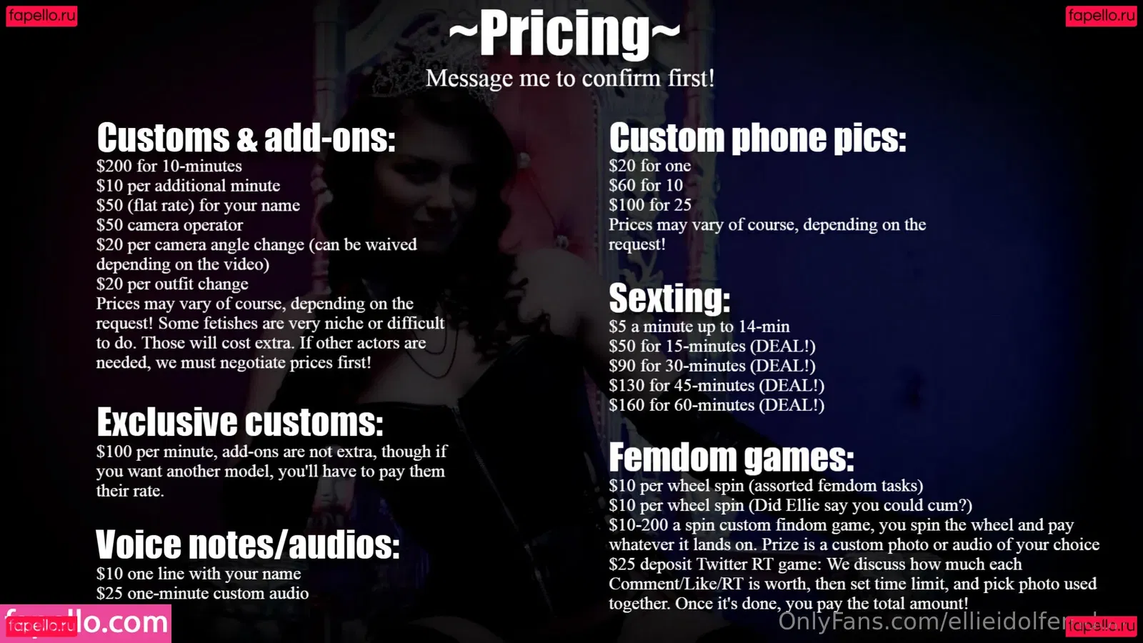 ellieidolfemdom Onlyfans Photo Gallery 