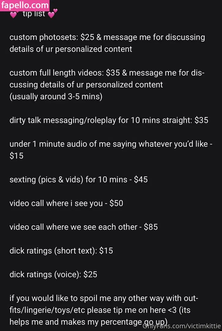 victimkittie Onlyfans Photo Gallery 