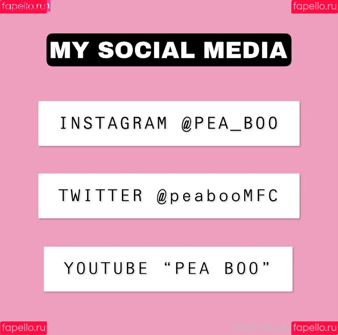 Peaboo Onlyfans Photo Gallery 