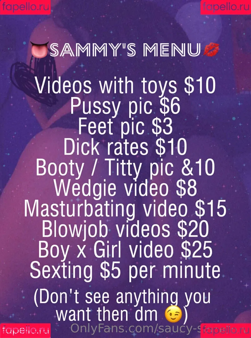 saucy-sammyy Onlyfans Photo Gallery 