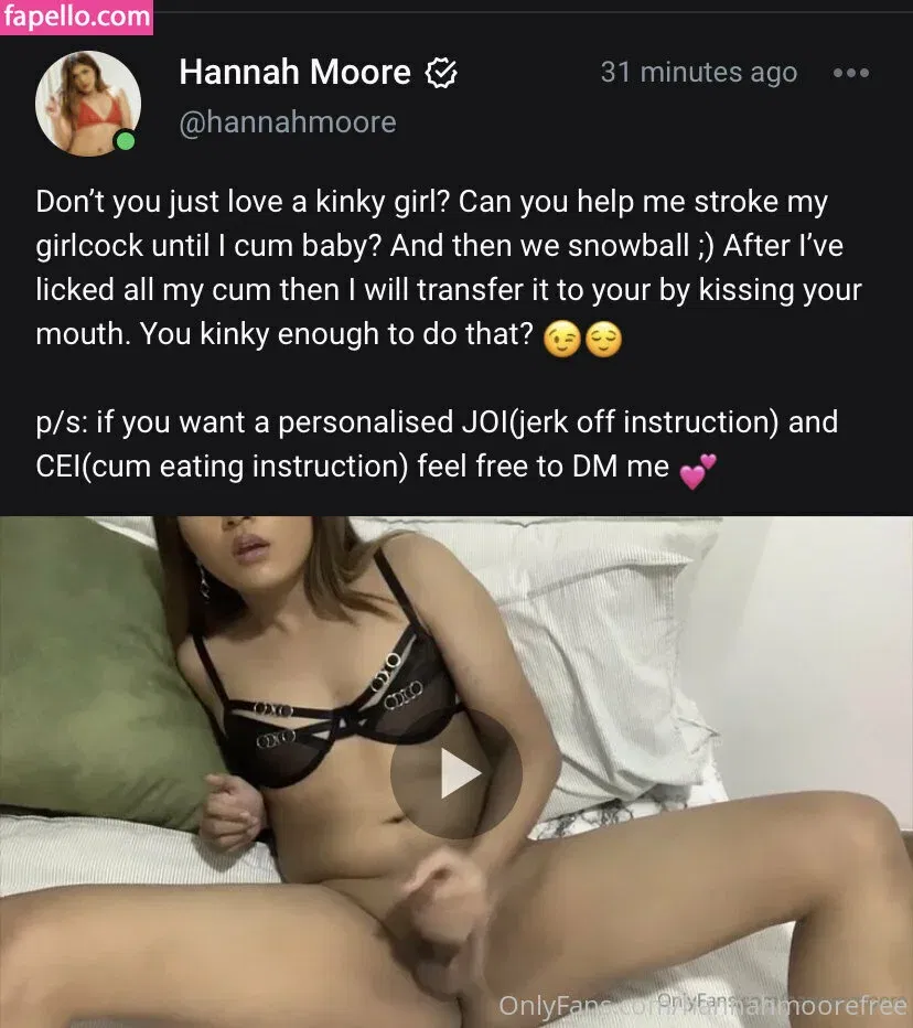 hannahmoorefree Onlyfans Photo Gallery 