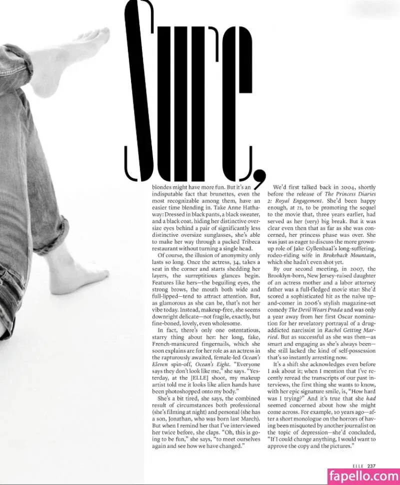 Anne Hathaway Onlyfans Photo Gallery 