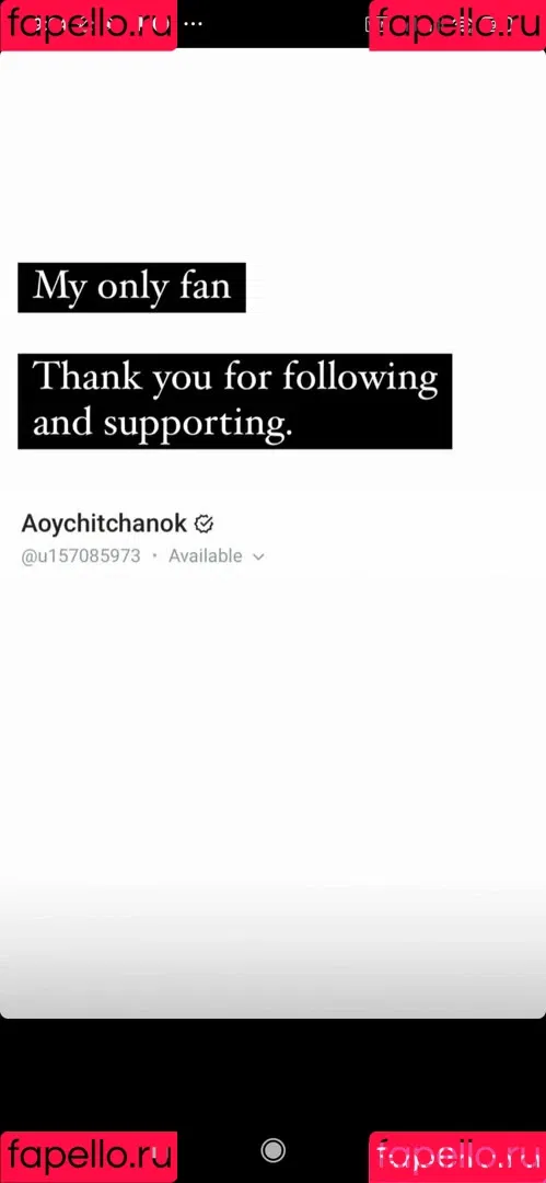 Aoy Chitchanok Onlyfans Photo Gallery 
