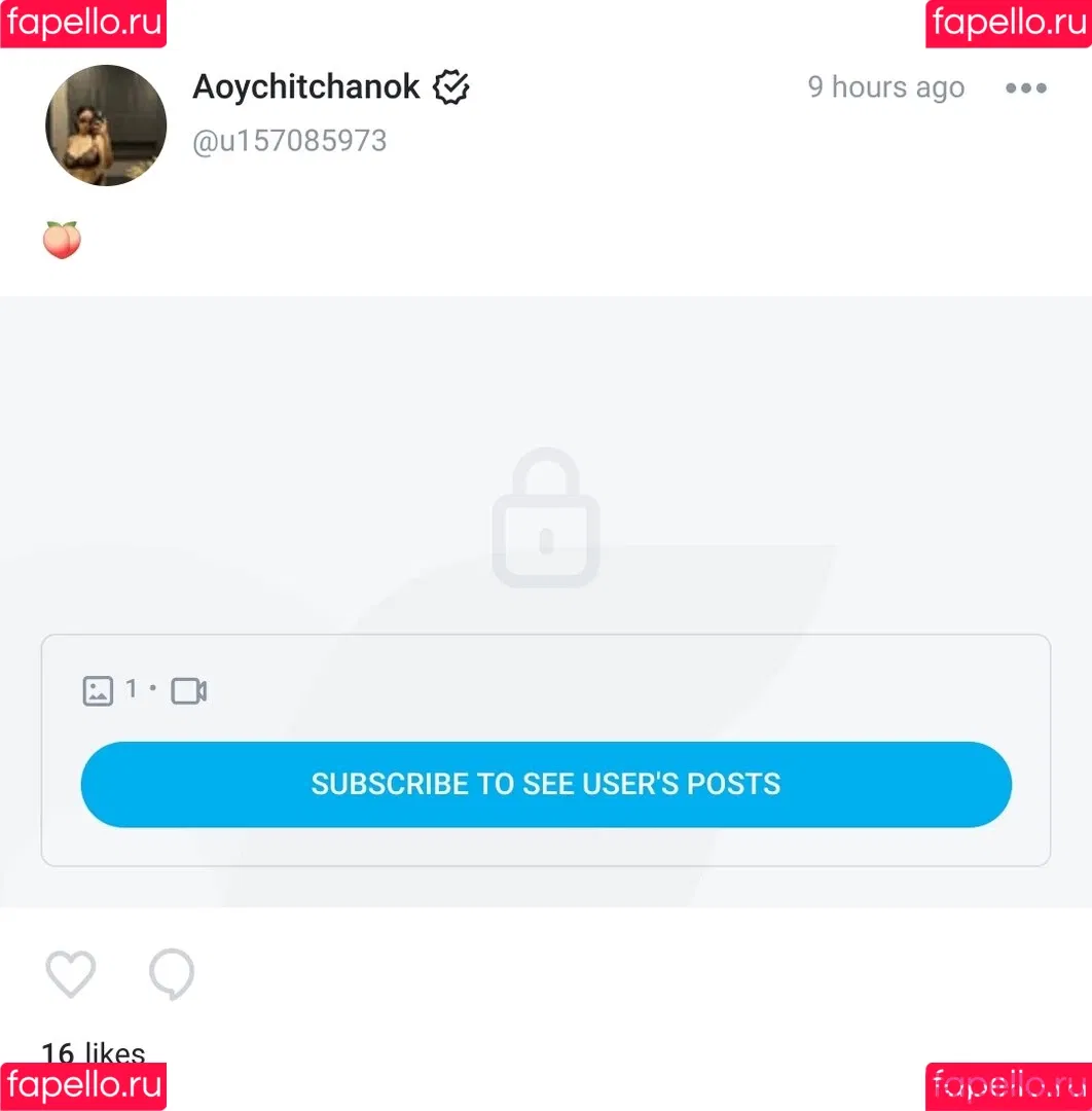 Aoy Chitchanok Onlyfans Photo Gallery 