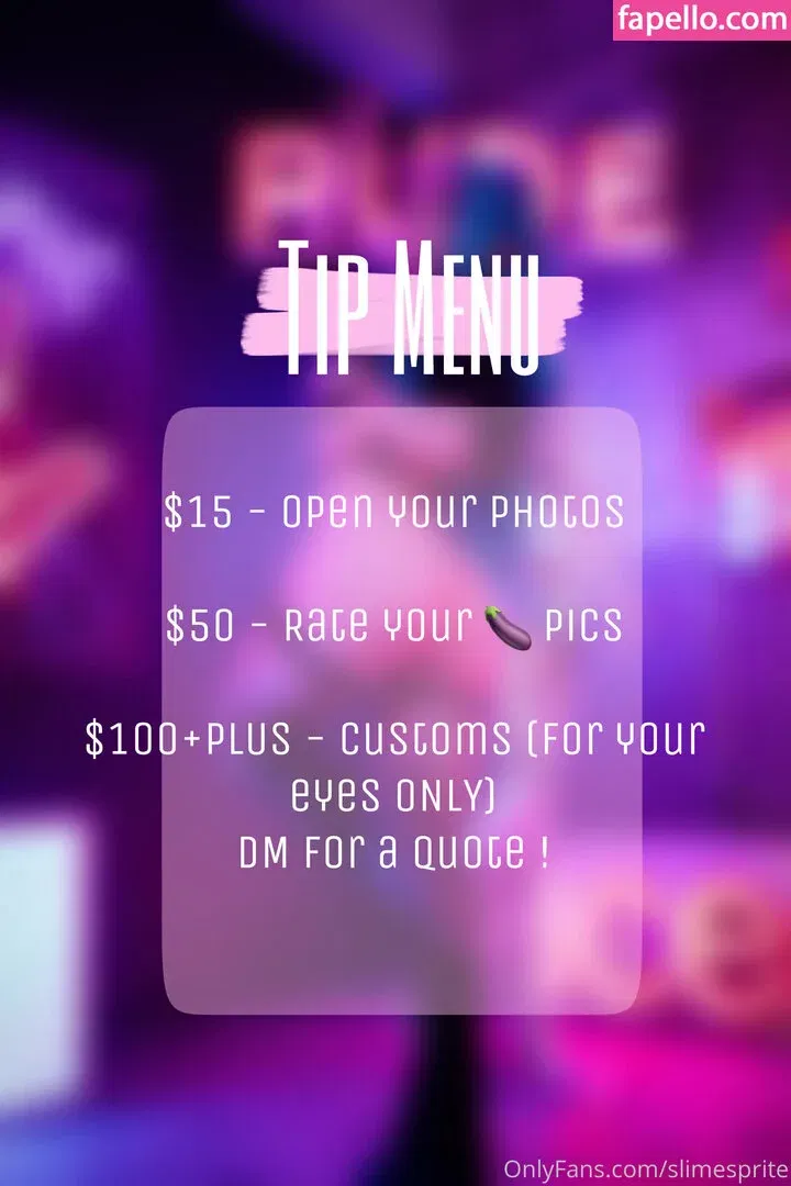 slimesprite Onlyfans Photo Gallery 