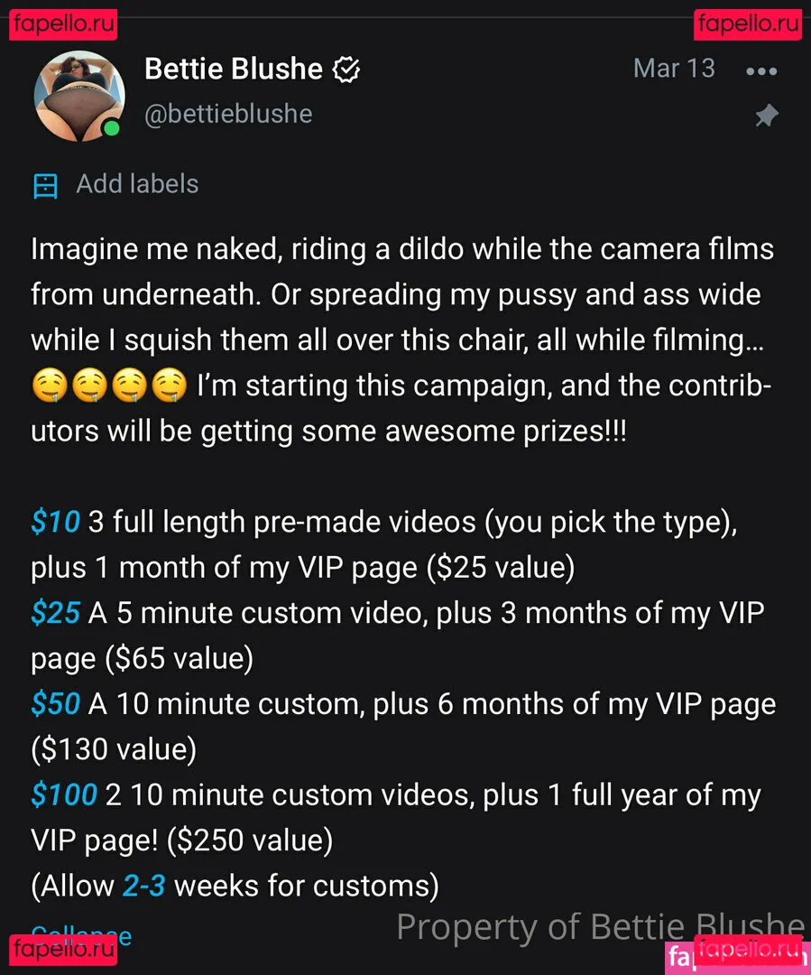 bettieblushe Onlyfans Photo Gallery 