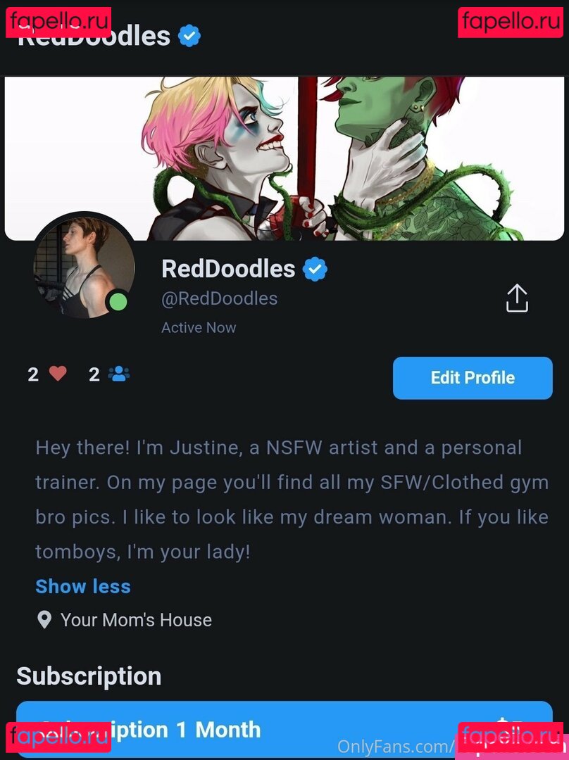 reddoodles2 / reddoodlesart / redsreferences Onlyfans Photo Gallery 