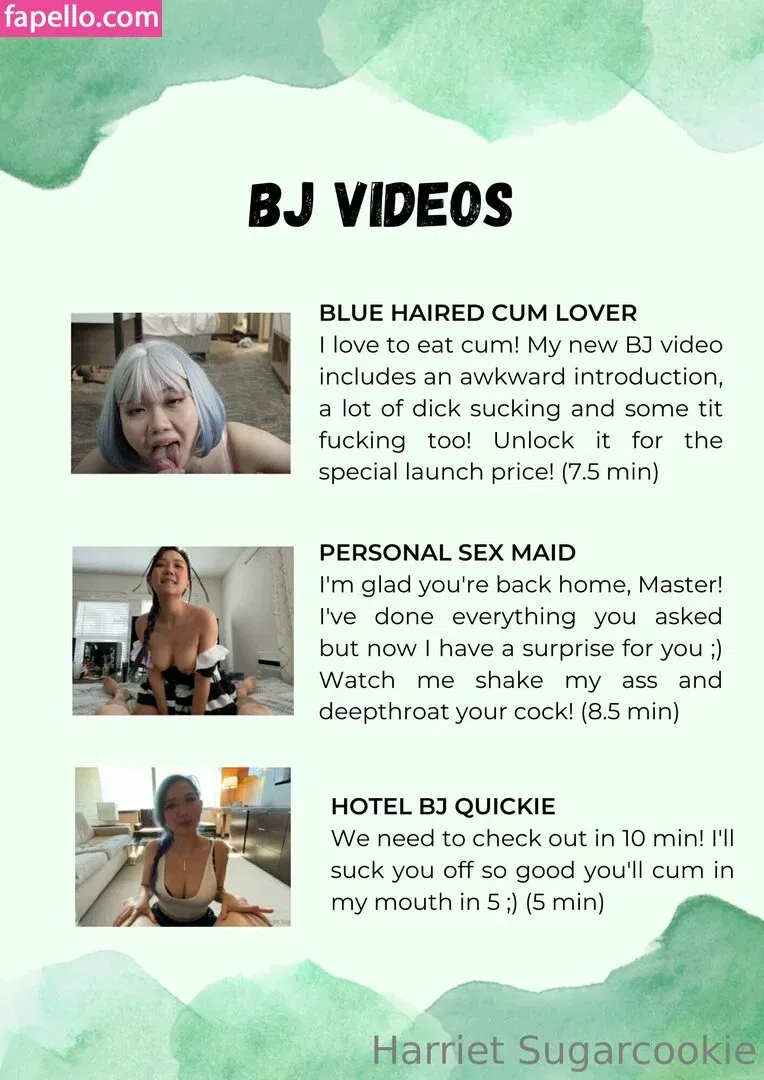 harrietsugarcookie Onlyfans Photo Gallery 