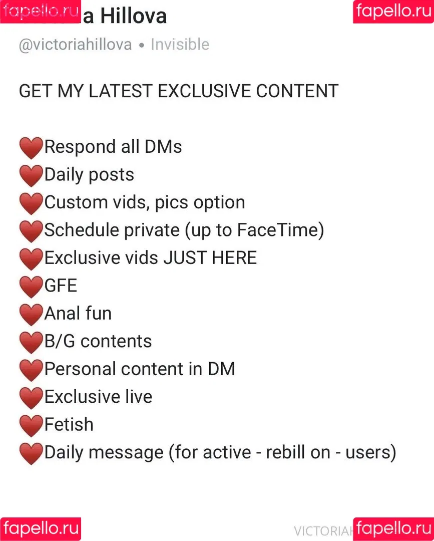 Victoriahillova Onlyfans Photo Gallery 