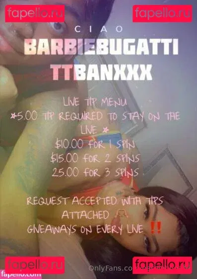 barbiebugatti Onlyfans Photo Gallery 