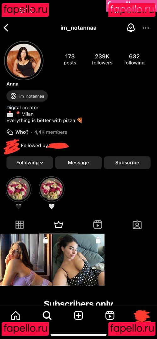 Anna / Im Notannaa / im_notannaa Onlyfans Photo Gallery 