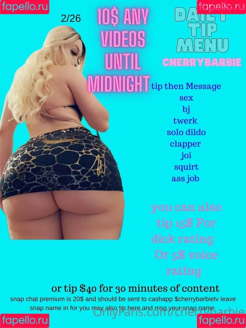 cherrybarbie Onlyfans Photo Gallery 