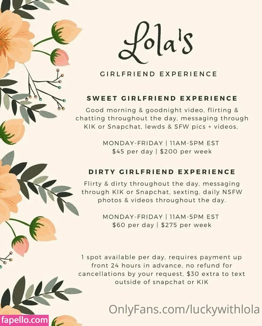 luckywithlola Onlyfans Photo Gallery 