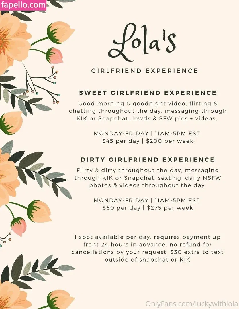 luckywithlola Onlyfans Photo Gallery 