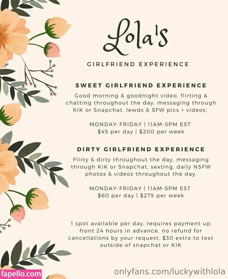 luckywithlola Onlyfans Photo Gallery 