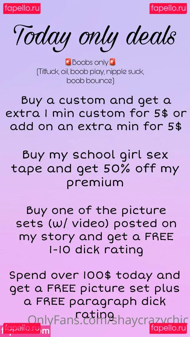 shaycrazychic Onlyfans Photo Gallery 