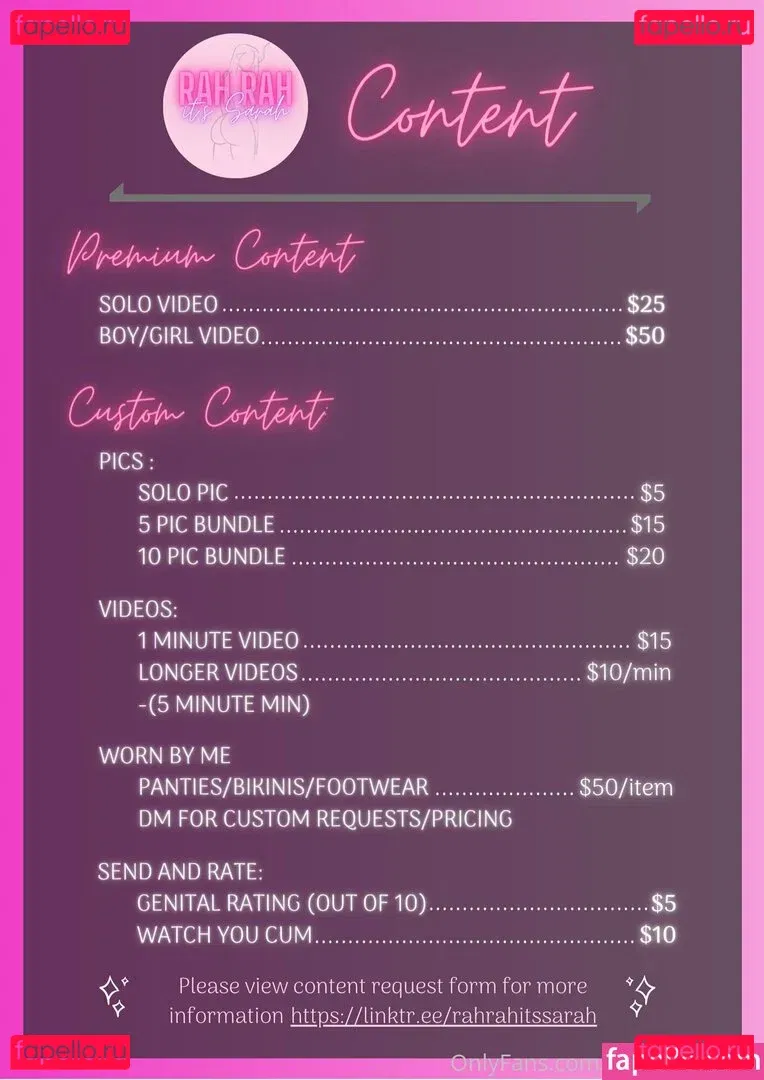 rahrahitssarah Onlyfans Photo Gallery 