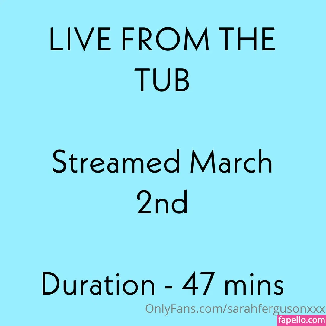 sarahfergusonxxx Onlyfans Photo Gallery 
