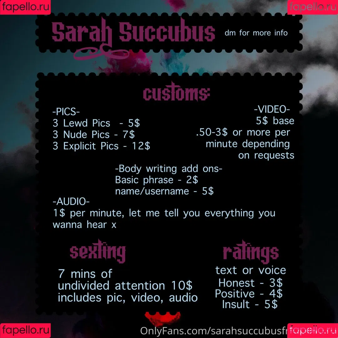 sarahsuccubusfreepreview Onlyfans Photo Gallery 