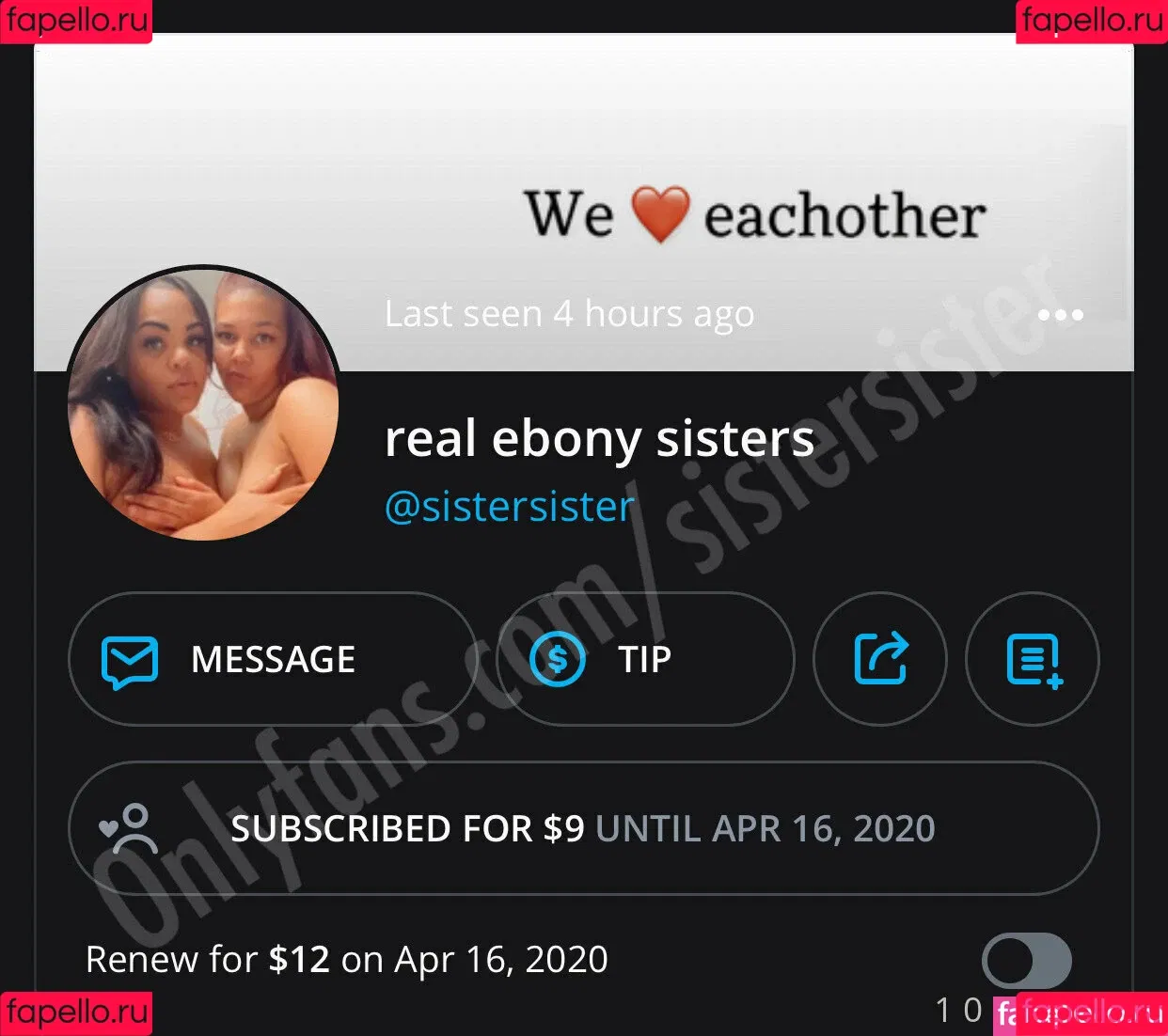 sistersister Onlyfans Photo Gallery 