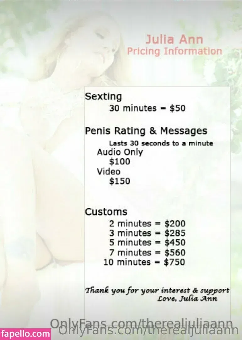 TheRealJuliaAnn Onlyfans Photo Gallery 