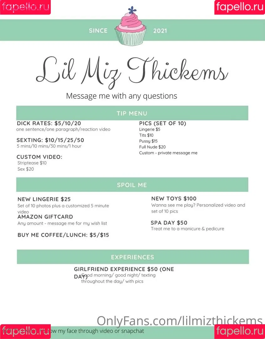 lilmizthickems Onlyfans Photo Gallery 