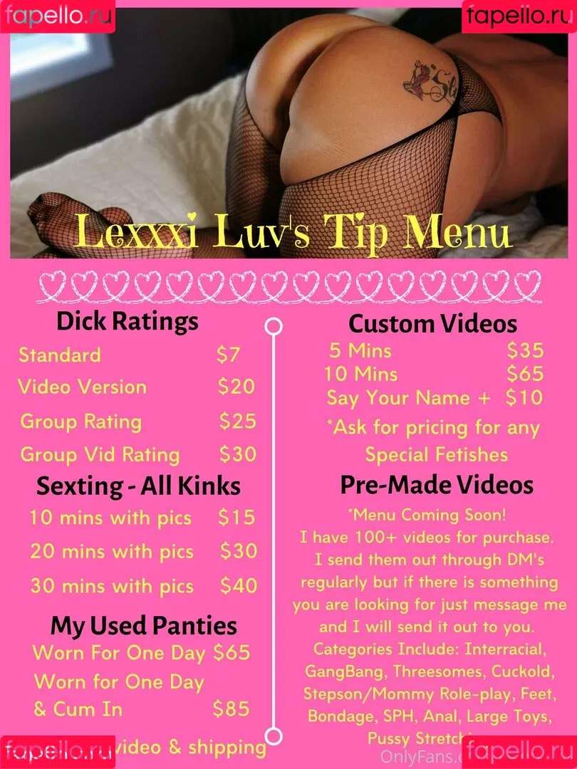 lexxxiluv Onlyfans Photo Gallery 