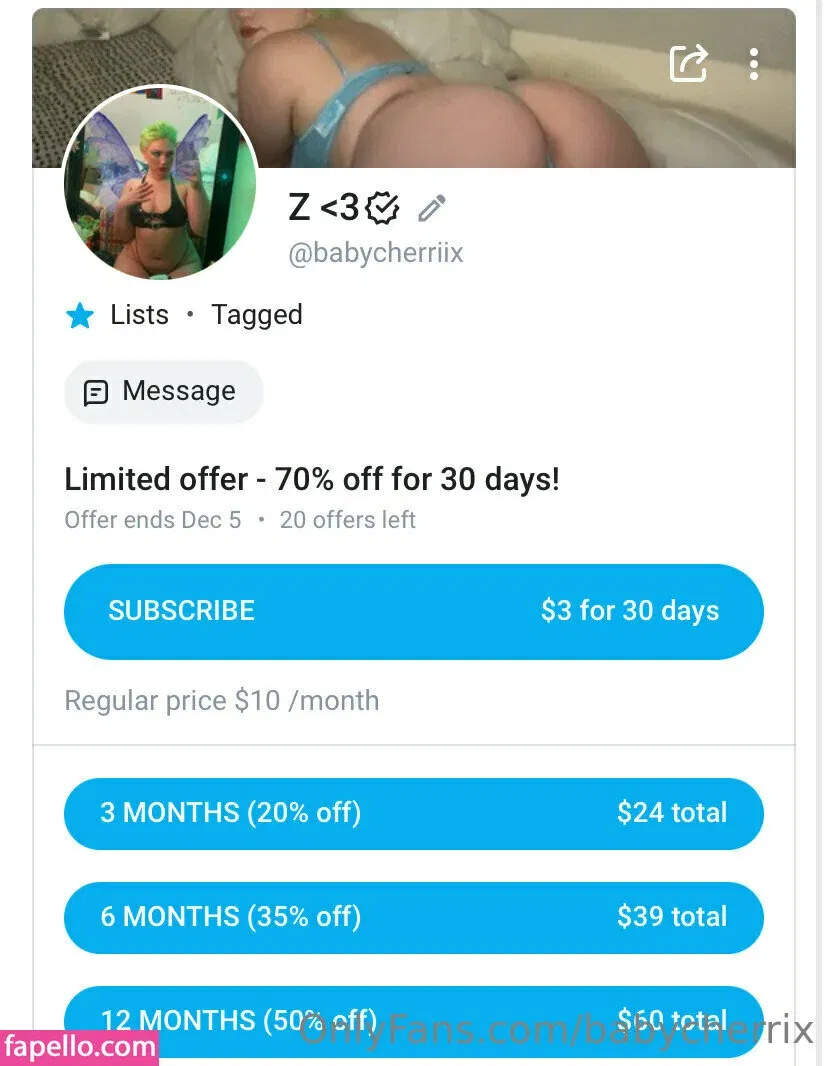 Babychar17 Onlyfans Photo Gallery 