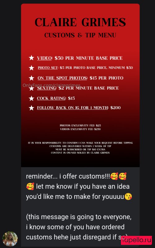 Claire Grimes Onlyfans Photo Gallery 