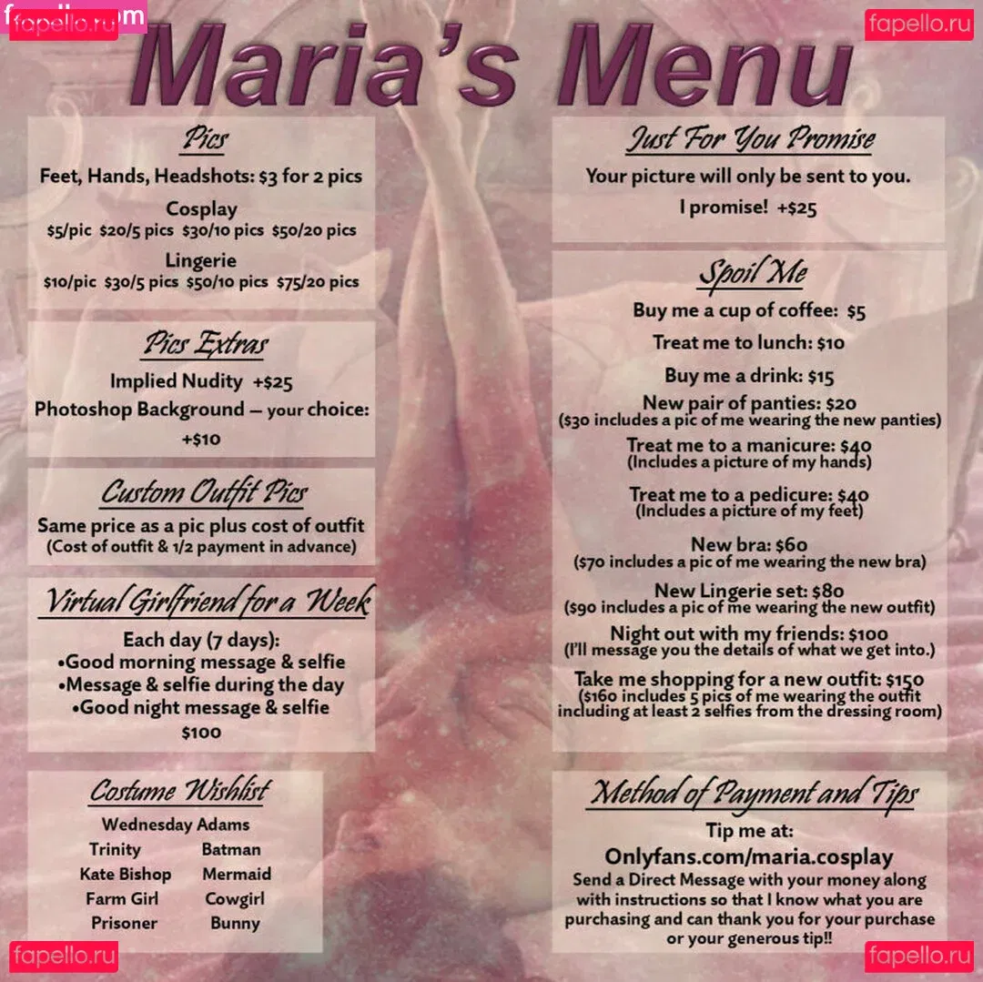 maria.cosplay Onlyfans Photo Gallery 