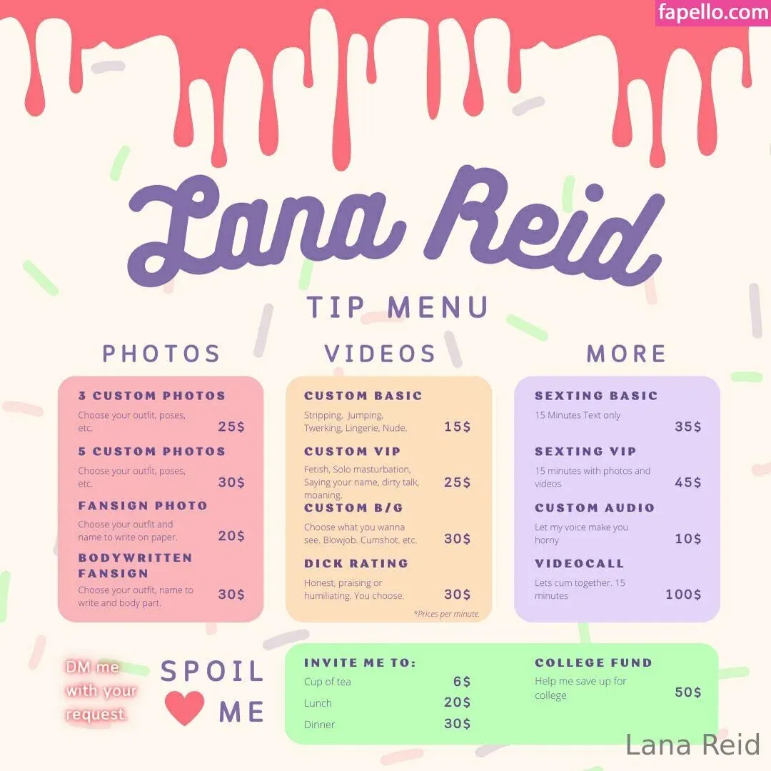 lanareidisherefree Onlyfans Photo Gallery 