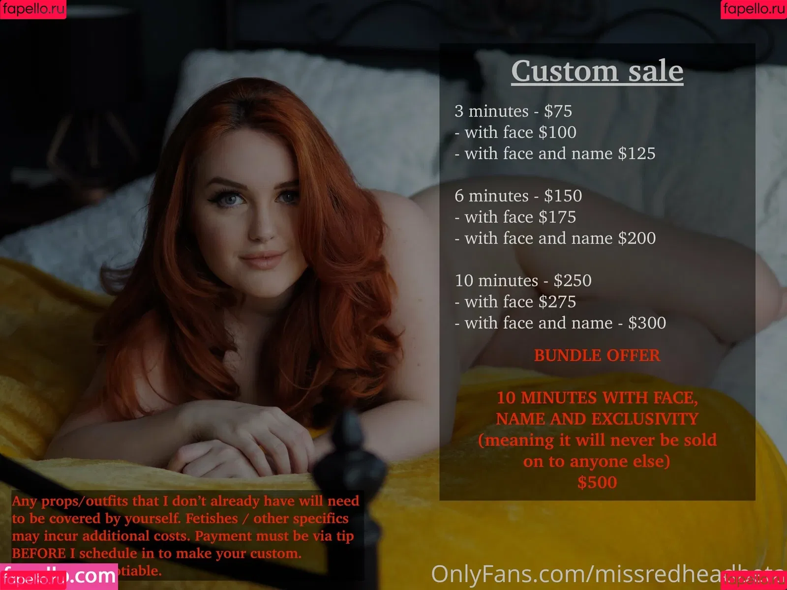 missredheadbeta Onlyfans Photo Gallery 