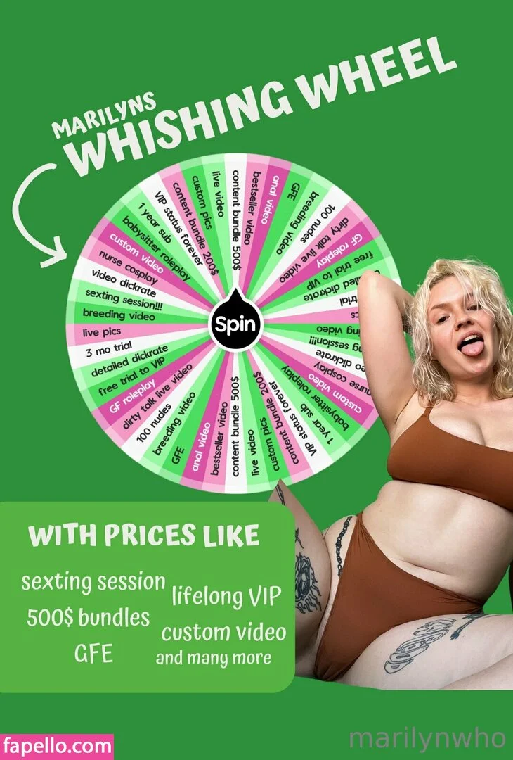 marilynwho Onlyfans Photo Gallery 