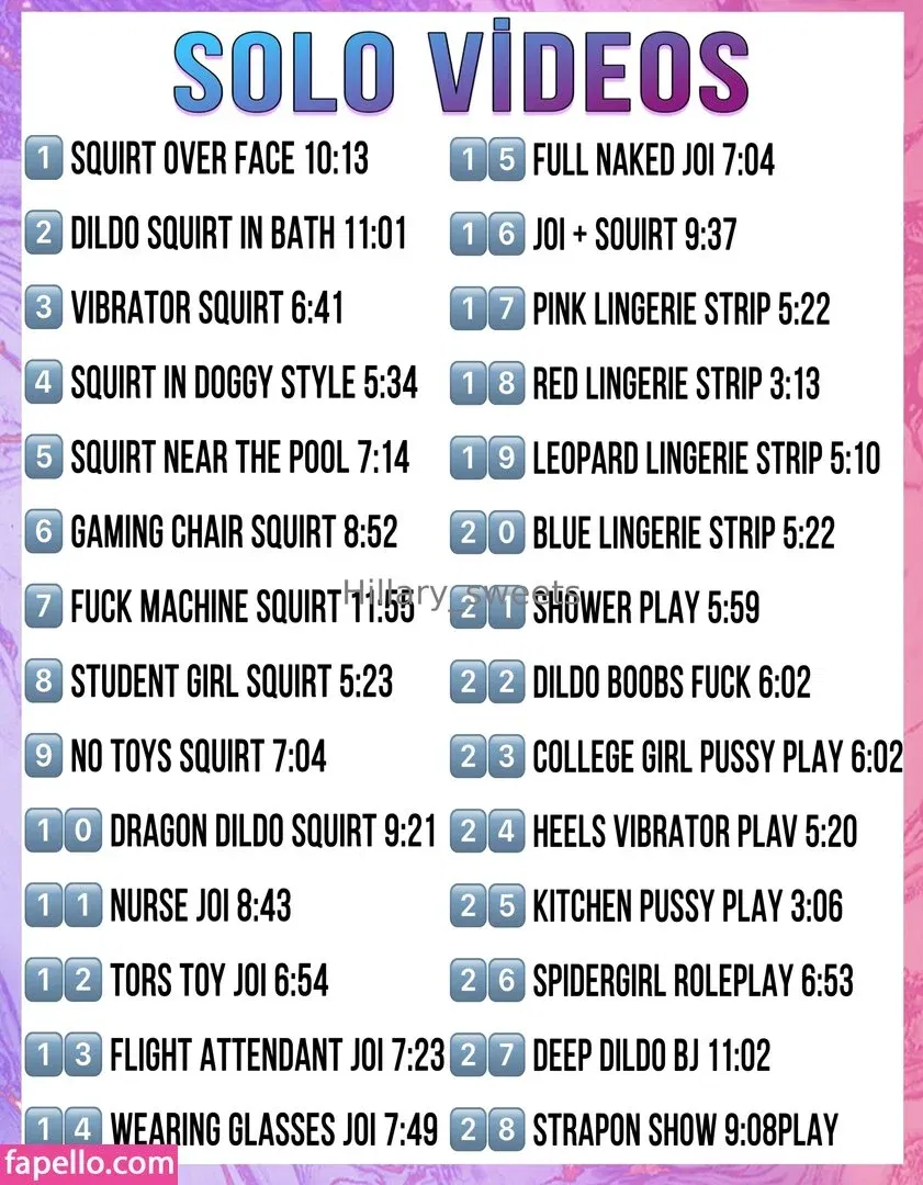 hillary_sweets Onlyfans Photo Gallery 