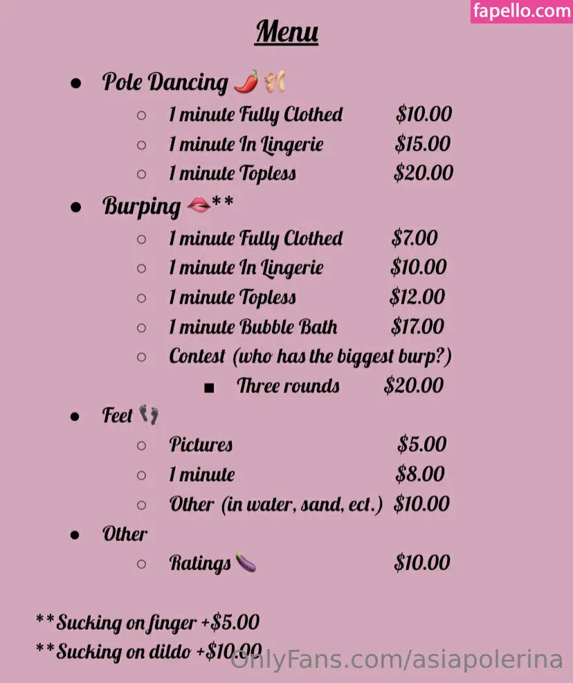 asiapolerina Onlyfans Photo Gallery 