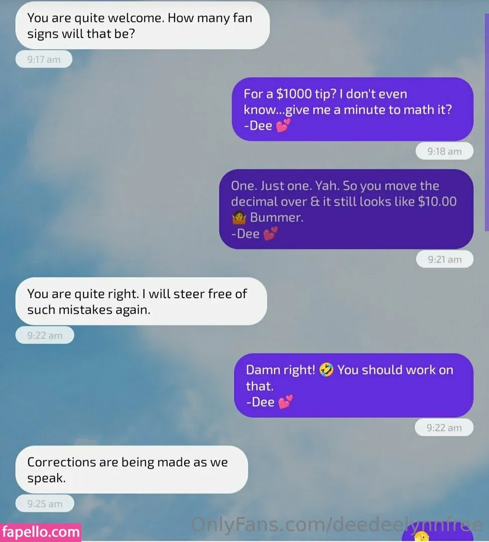 deedeelynnfree Onlyfans Photo Gallery 